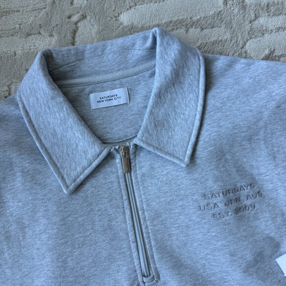 Saturdays NYC Quarter Zip Sweater - Picture 4 of 4